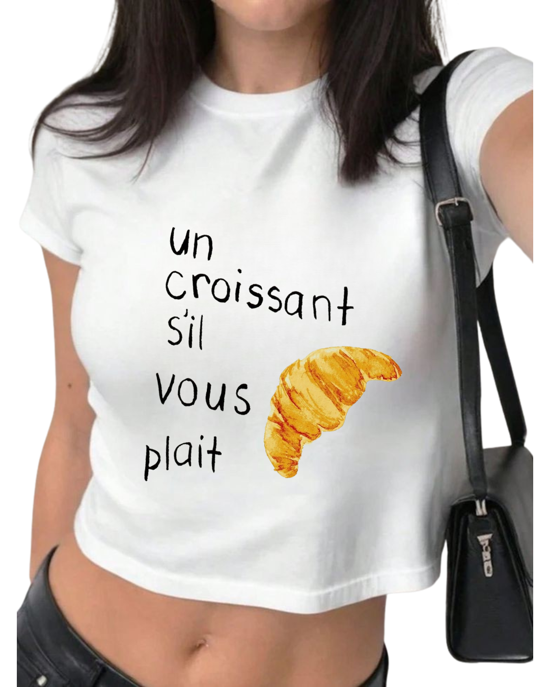 Croissant Crop T-Shirt