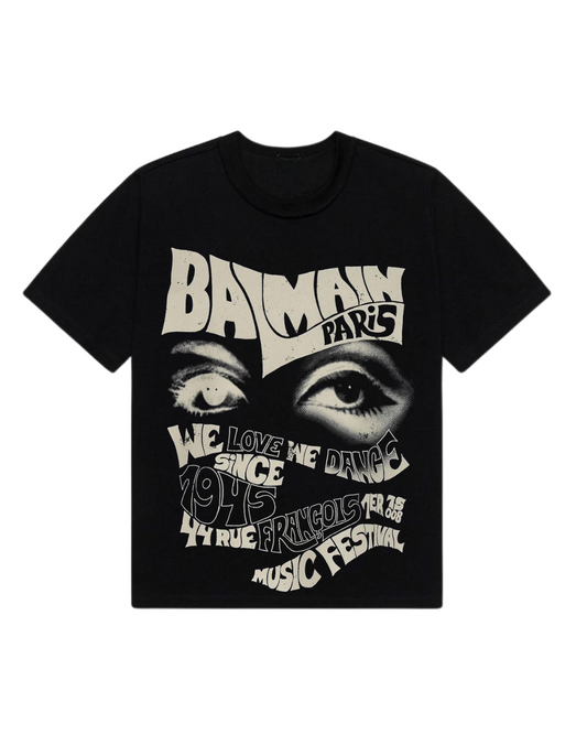 Balmain Paris Crop Tshirt